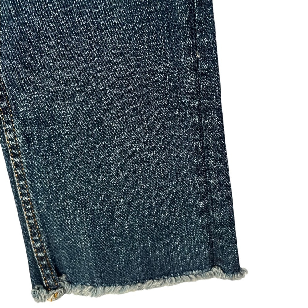 NWT Maje Medium Wash Denim Pants with Raw Hem Size 27 - Picture 3 of 7